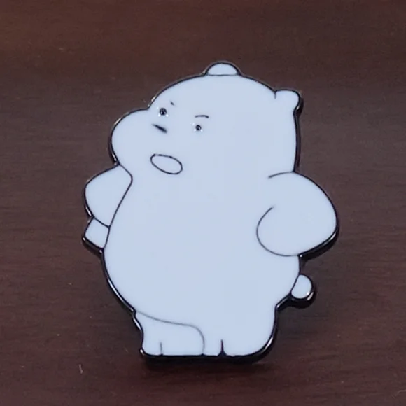 WE BARE BEARS Grumpy ICE BEAR Enamel Pin - Picture 1 of 9